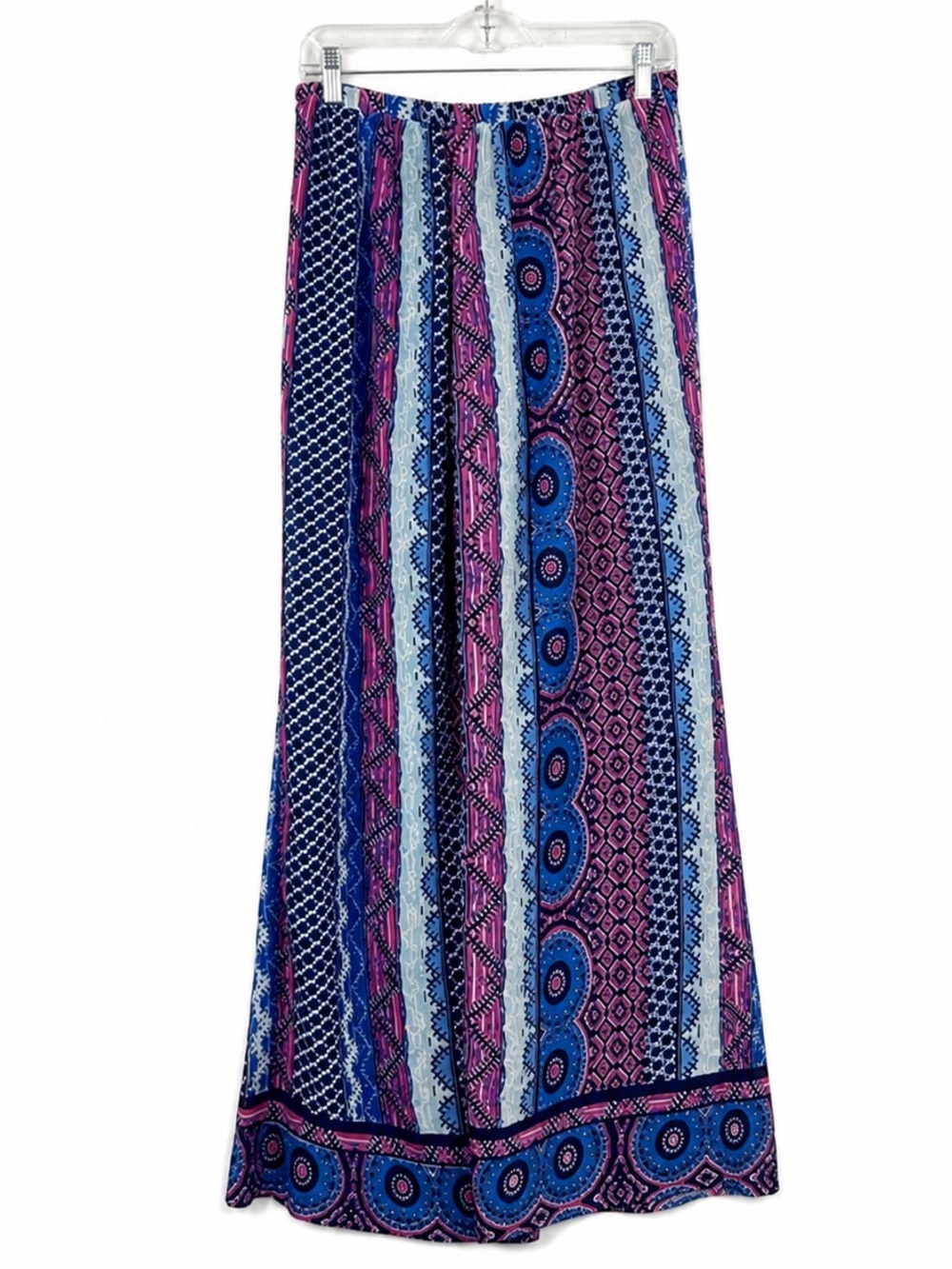 Boho Wide-leg Patterned Pants M